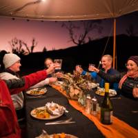 Dinner time at our Eco-Comfort Camps | Luke Tscharke