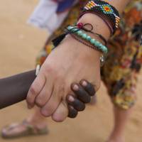 Interacting with the locals on the Hamlin Ethiopian Adventure